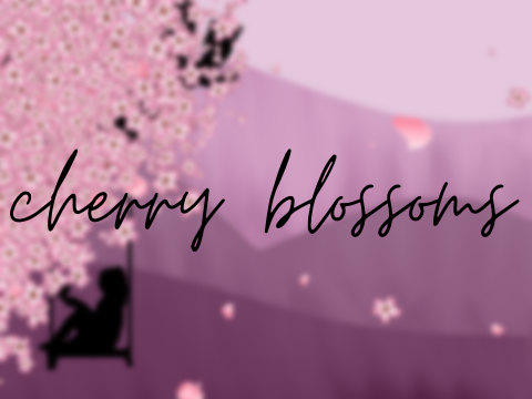cherry blossoms - parallax