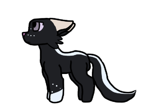 Flying in the Dark - Skunkpaw/tail fanart