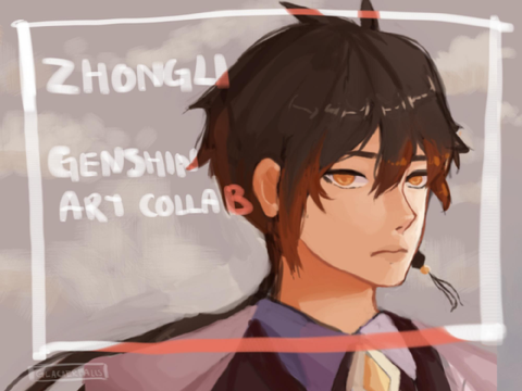 ✪ Zhongli - Genshin Art Collab ✪