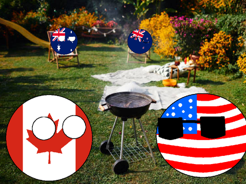 Just an Average Cookout - Countryball
