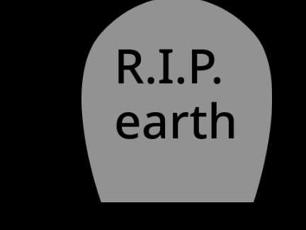 black hole + earth = R.I.P.