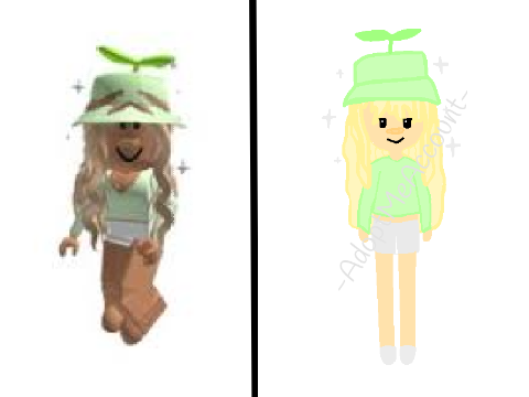 Random drawing of a roblox avatar from google