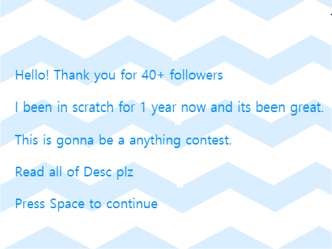 The anything contest!
