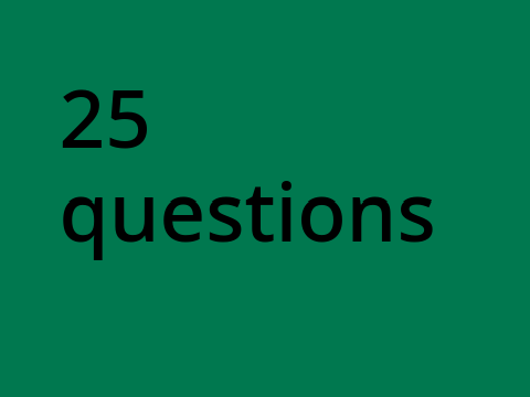 25 questions