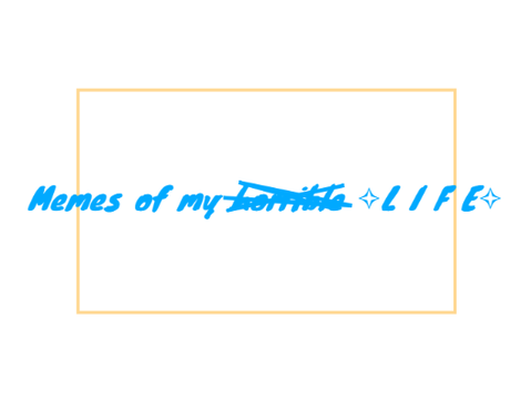Ahh, yes. Memes of my life.....