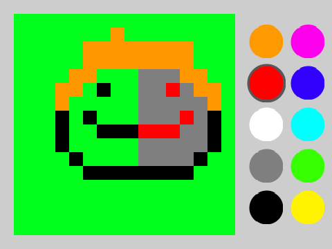 Cloud pixel art