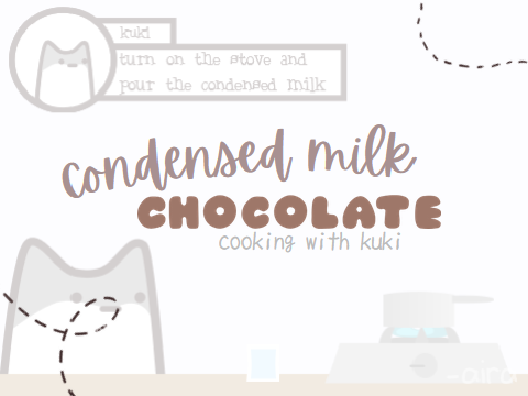 condensed milk chocolate - cooking with kuki