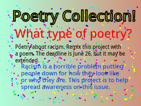 Poetry Collection about Racism #all #all