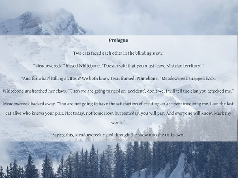 Mistclan Prologue