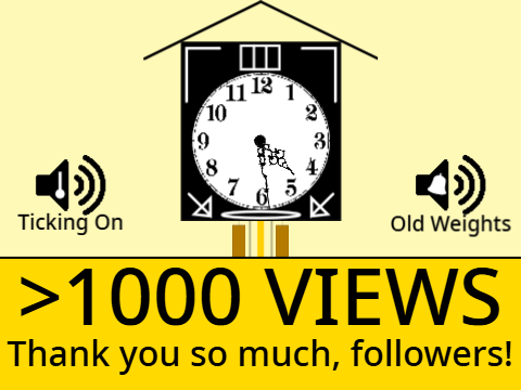 [OVER 1000 VIEWS!] Southpaw Wall Clock with Cuckoo Clock Look