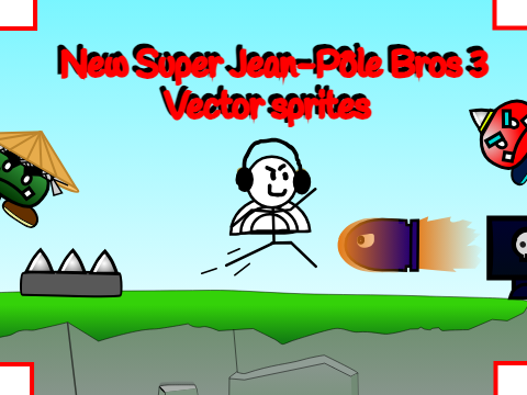 New Super Jean-Pôle Bros Vector art