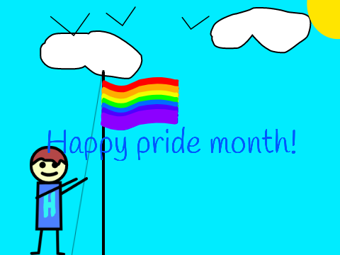 raising the pride flag!!!
