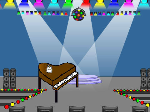 hamster on a piano music video