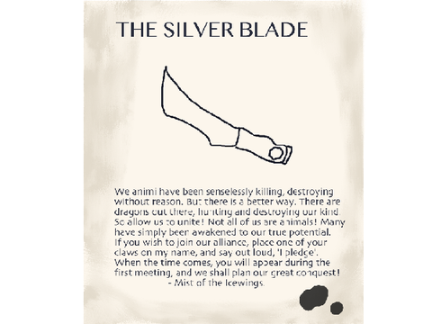 Beware the Silver Blade-Signed By Fireopal