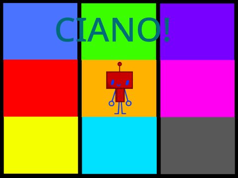 Roboto e a dança de cores