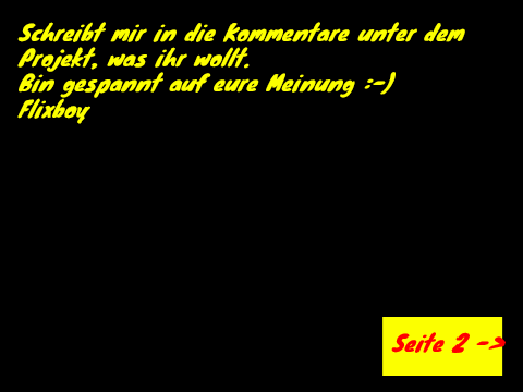 Was soll ich als nächstes Programmieren?