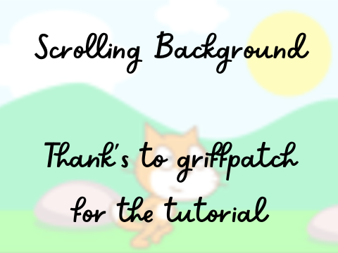 Scratch Scrolling Background