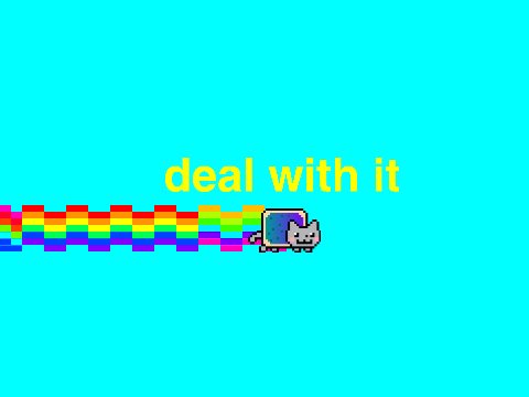 rainbow nyan cat deal with it