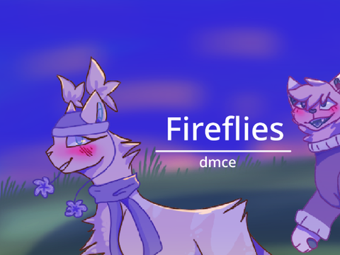-- Fireflies - dmce + art process