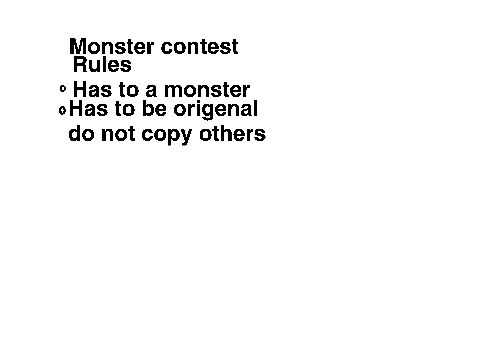 monster contest
