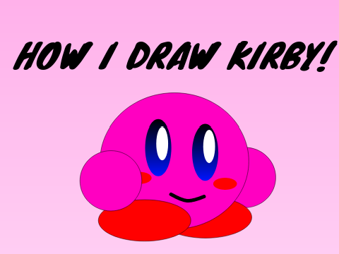 How I draw Kirby.