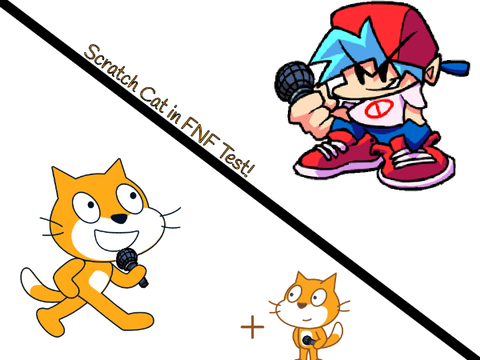 Scratch Cat in FNF Test (+ New Scratch Cat)