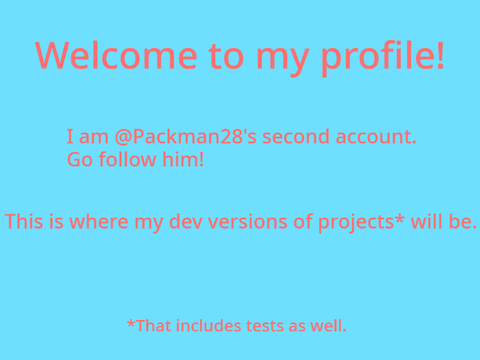 Welcome to my profile!