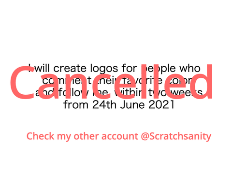I will create logos for people who like, fave, comment, and follow me