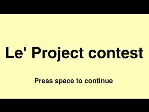 Le' Project contest