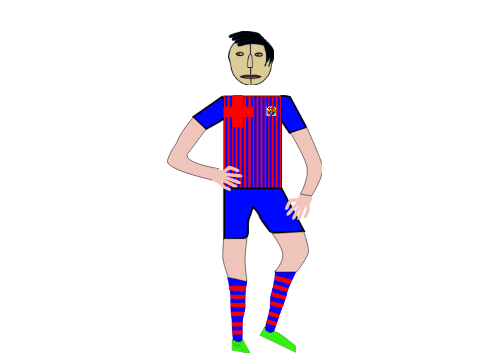 Football Costumes.Kit Barcelona 