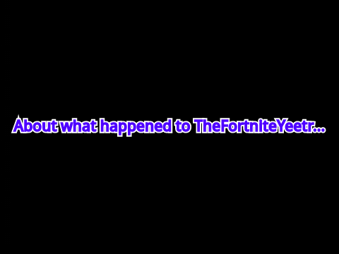 About The Drama With Yeetr.
