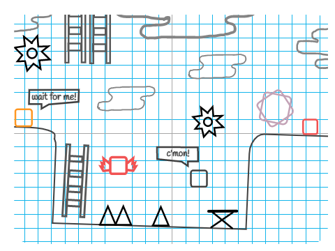 Online Outline ☁  // a cloud multiplayer scrolling platformer racing game #games #all