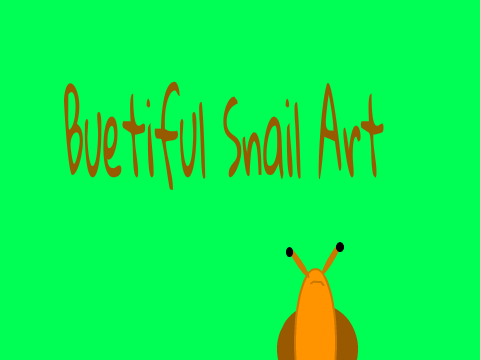 Buetiful snail art