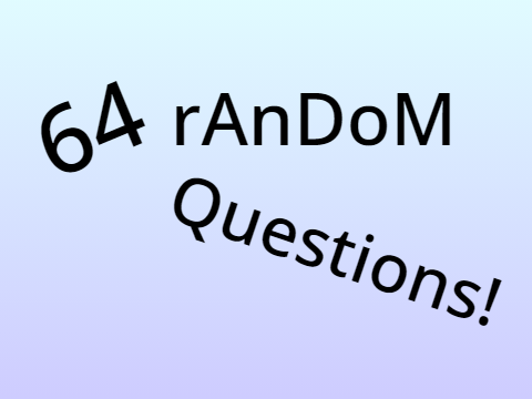 64 RANDOM QUESTIONS!!!
