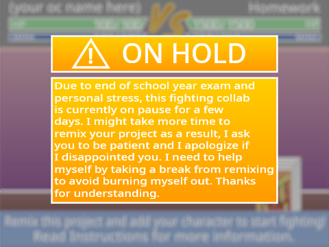 Fight The Homework! (ON HOLD)