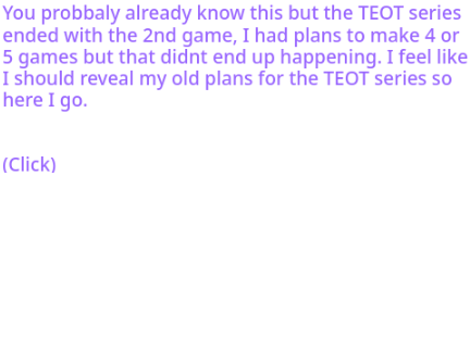Old plans for the TEOT series