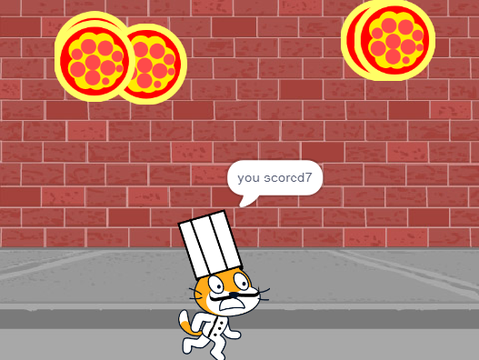 catch the pizzas