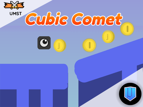 ☁ Cubic Comet v1.1 || MMO Scrolling platformer || #all #games #jramcomet #music