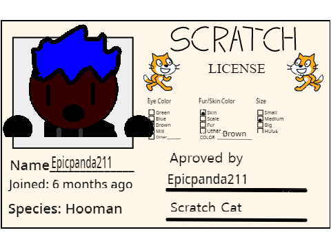 My scratch license!!!