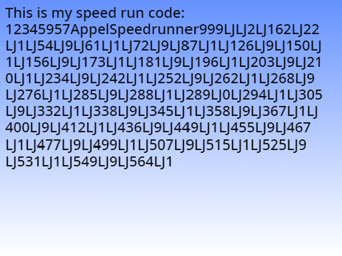 Spiked Appel speedrun (BETTER)