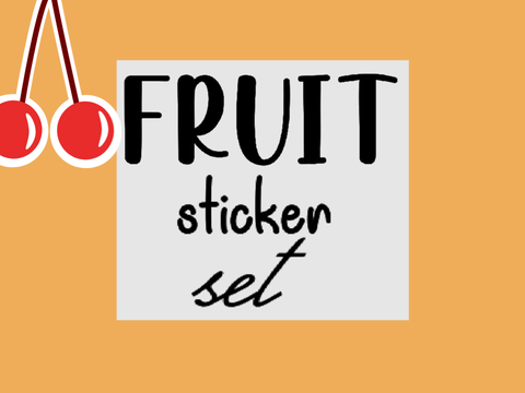 -ˏˋ☆| Fruit sticker set! |☆ˊˎ-