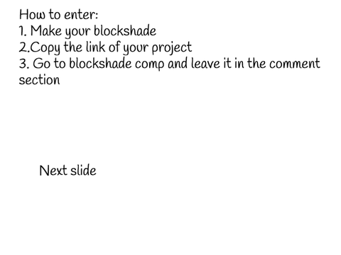 The Blockshade Comp