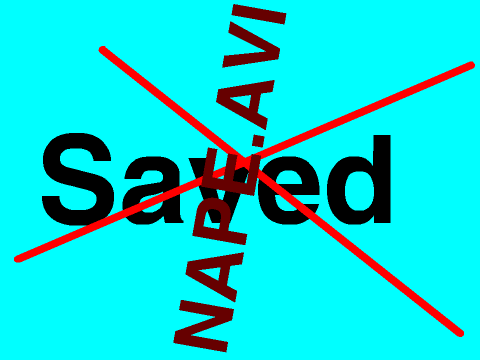 But it's not saved