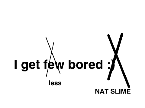 getting less bored