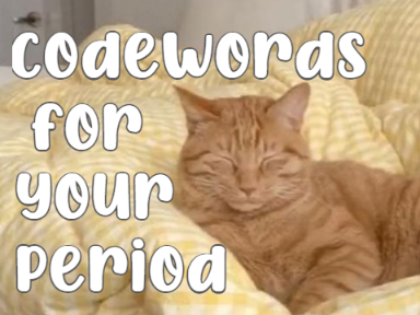 ⤹ Codewords for your Period ✮