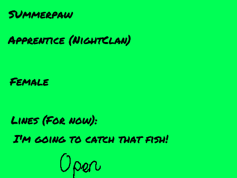 Warrior Cats Voice Auditions OC remix