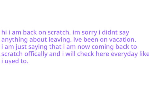i returned