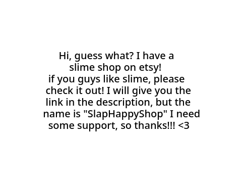 My secret shop on etsy