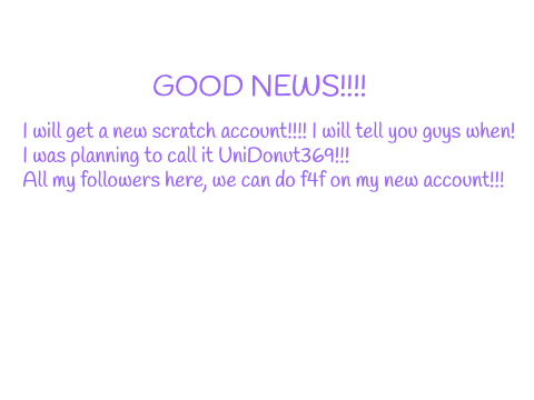 GREAT NEWS!!!!!!!!!!