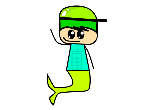 trashy mermaid guy
